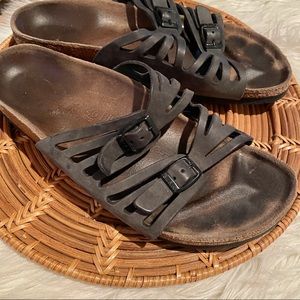 Birkenstock Granada Soft Leather Slip On Sandal